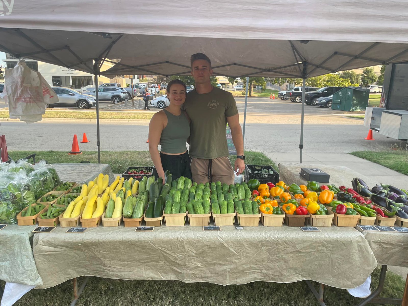 Wide selection of farm-fresh produce ready for shoppers