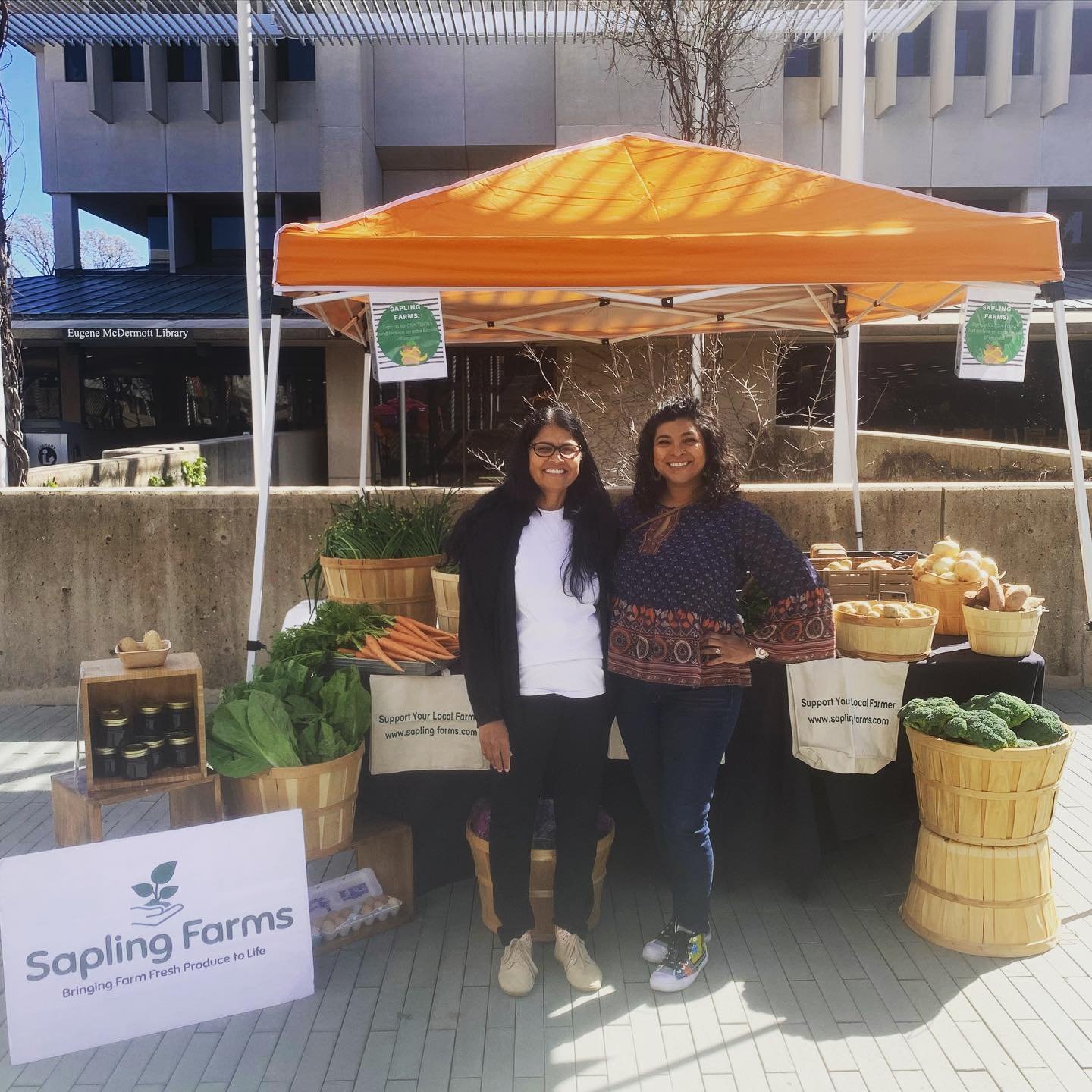 Owner Sumi and Family at Market—Local Love in Action